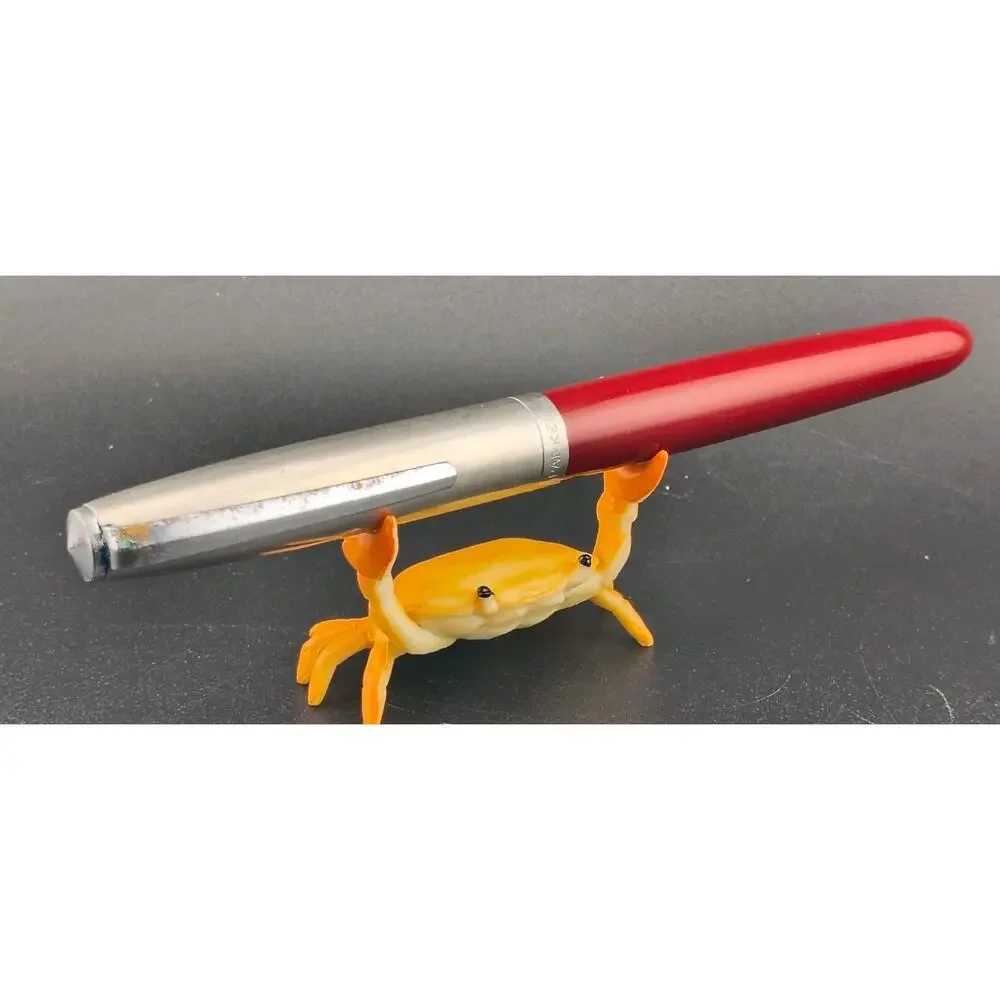 Vintage Parker 21 Mark I Fountain Pen - Red - Tested Cleaned Polished